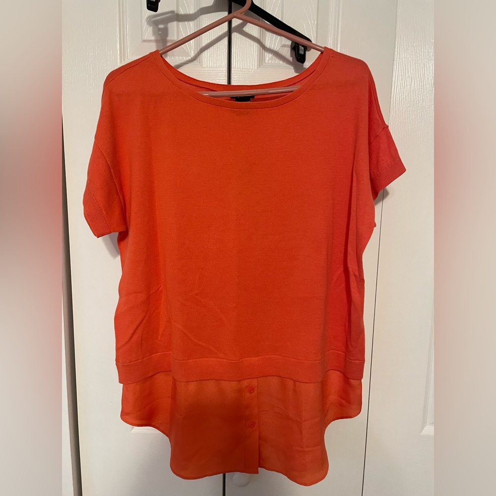 ann taylor tee with chiffon bottom